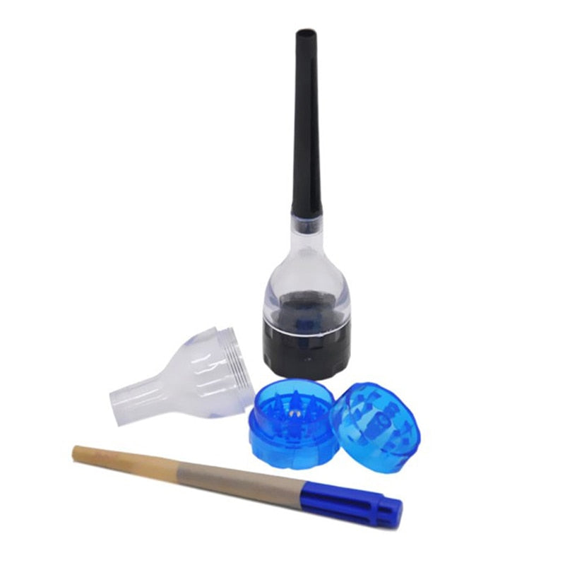 Plastic Herb Grinder With Rolling Paper Function