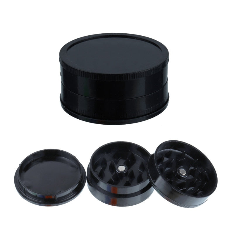 3 Layer Colorful Plastic Weed Grinder