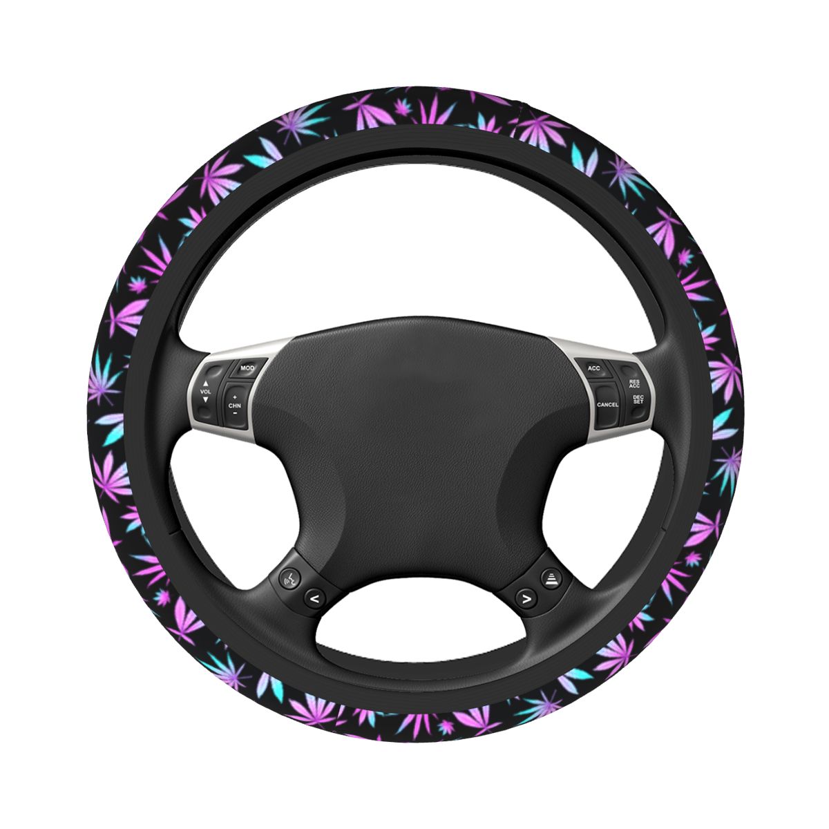 Cannabis Leaves Car Steering Wheel Cover