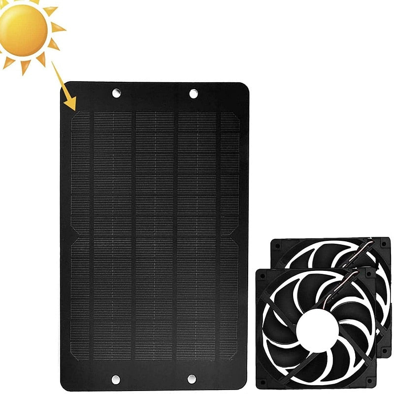 10W 12V Solar Greenhouse Exhaust Fan