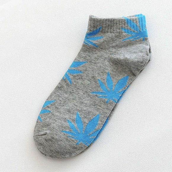 Unisex Cannabis Leaf Ankle Socks