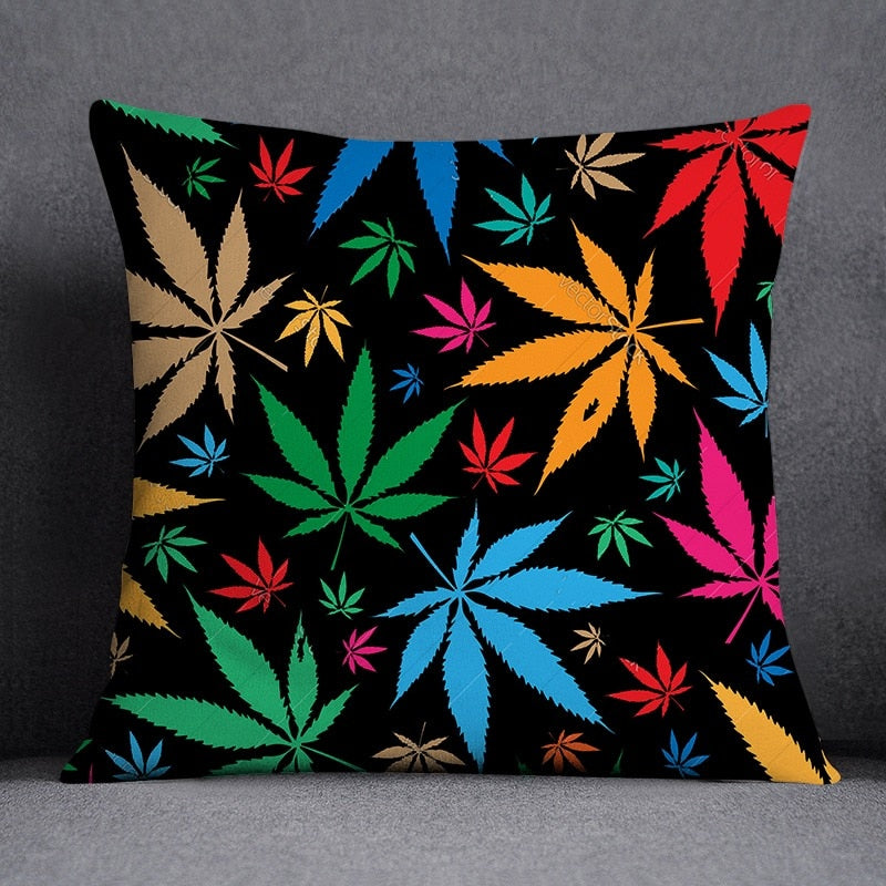 Assorted Weed Theme Pillow Cases