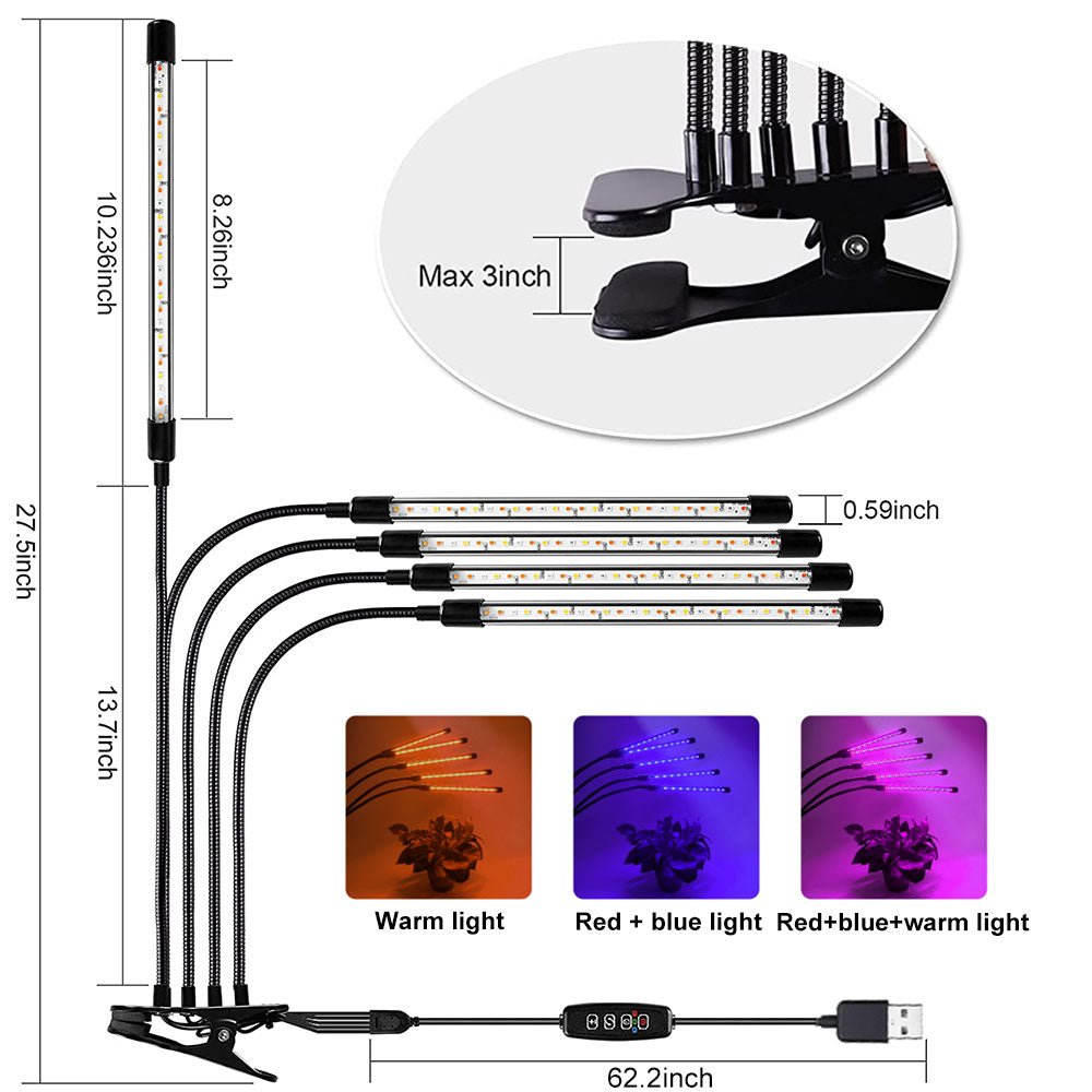 Full Spectrum DC12V Fitolamp With Time Control