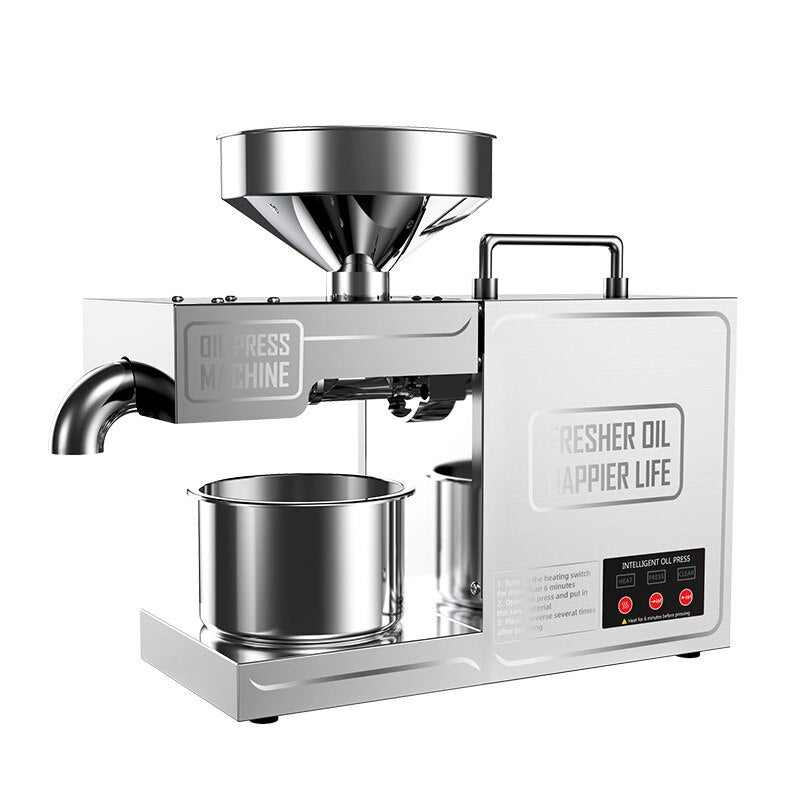 DEAROK-B03 Hydraulic Intelligent Stainless Steel 820W Oil Press Oil Extraction Machine