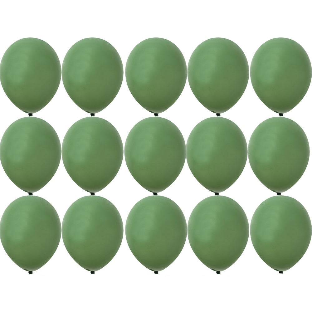 15/20PCS 10inch Green White Gold Balloons