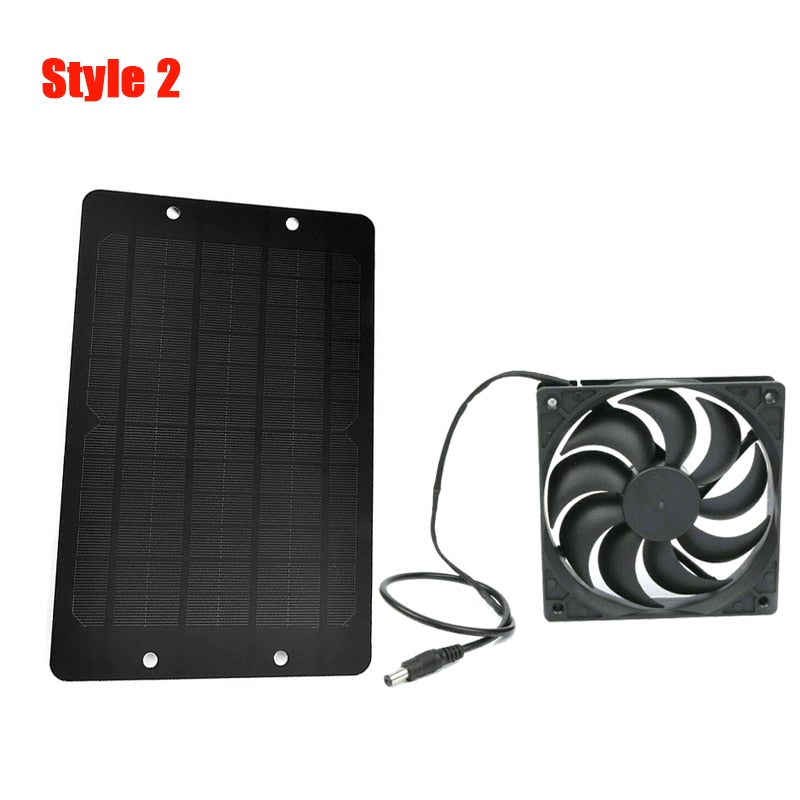 10W 12V Solar Greenhouse Exhaust Fan
