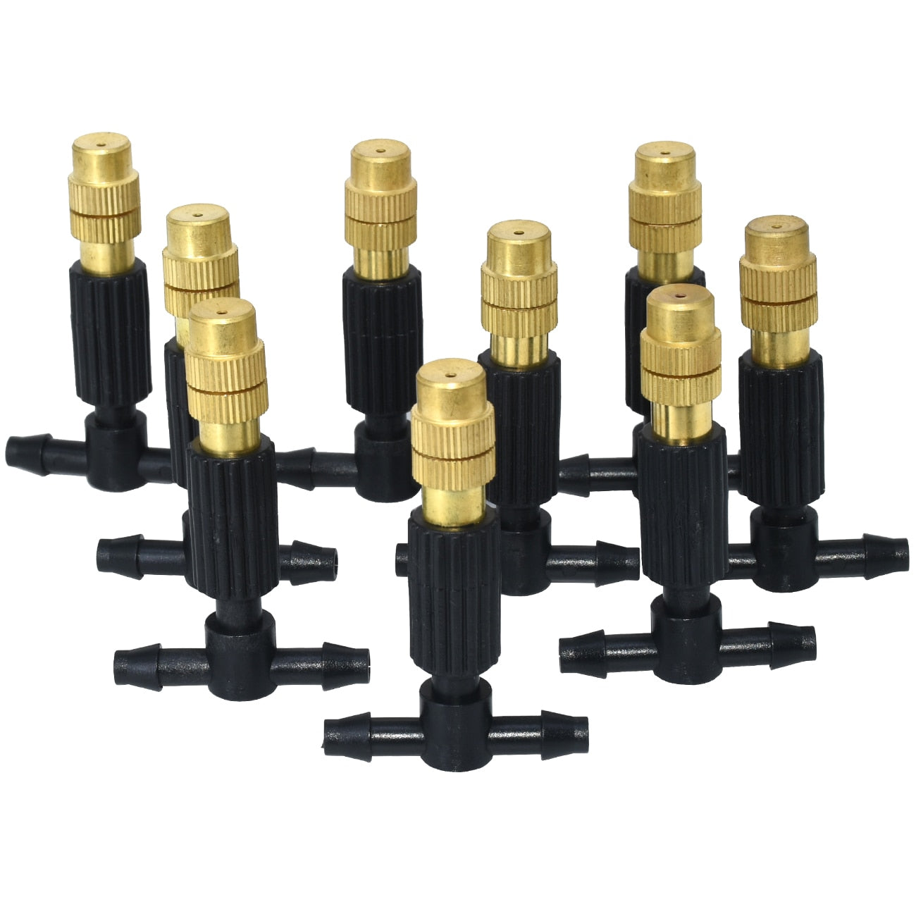 5M-30M 4/7mm Brass Tee Atomizer Nozzle Hose Garden Irrigation System