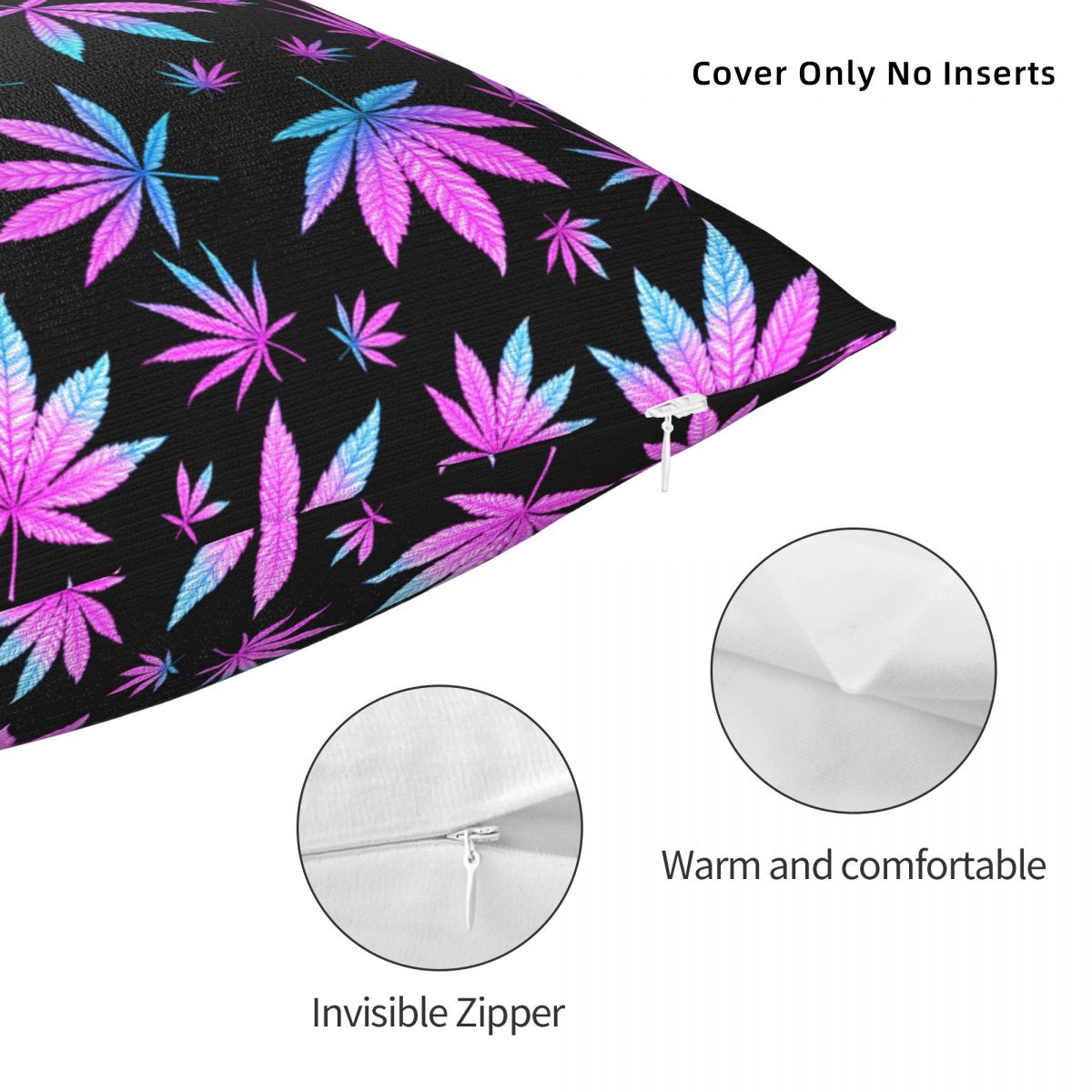 Assorted Cannabis Leaves Pillowcases