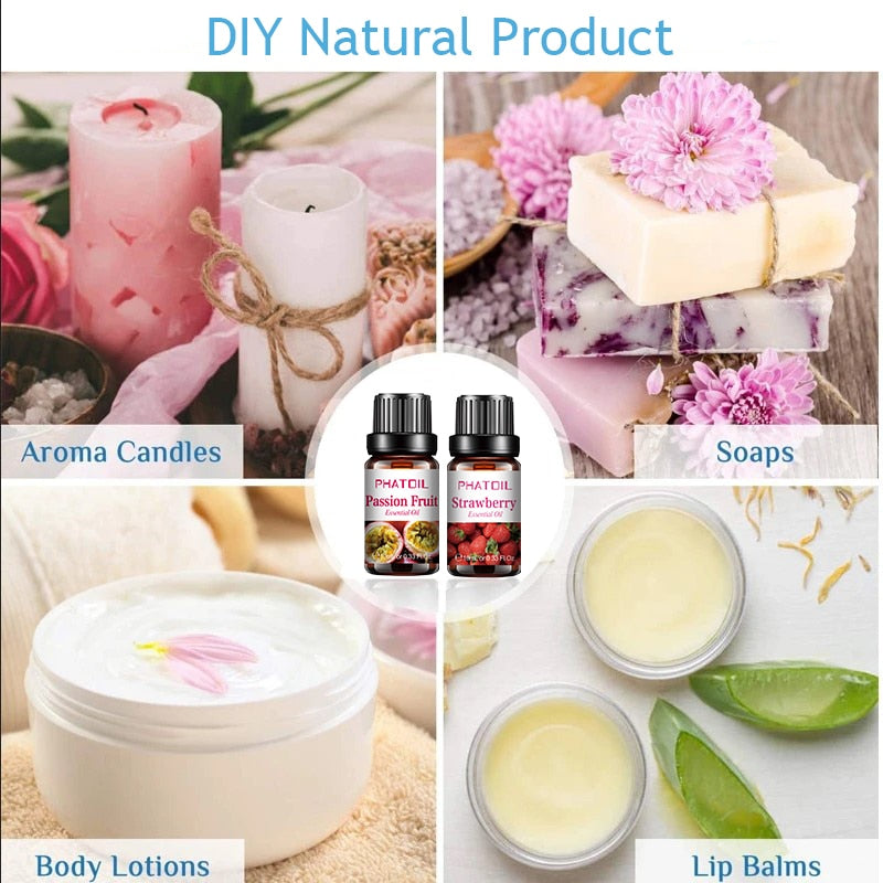 10pcs Fruit Fragrance Candle Making Essential Oils