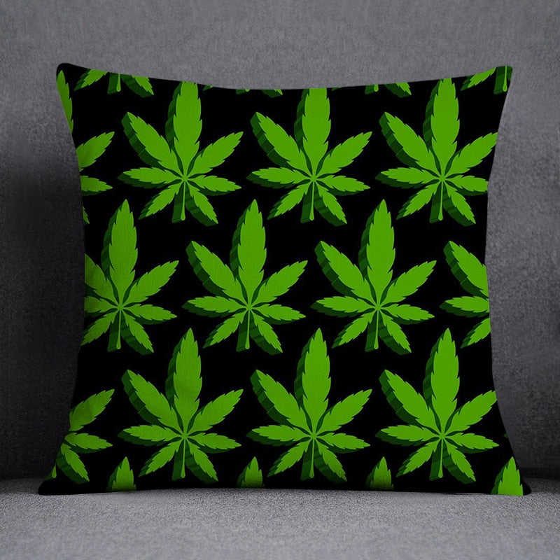 Assorted Weed Theme Pillow Cases