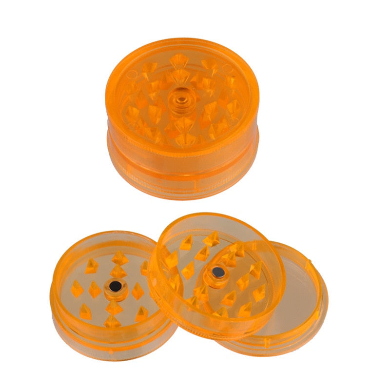 3 Layer Colorful Plastic Weed Grinder