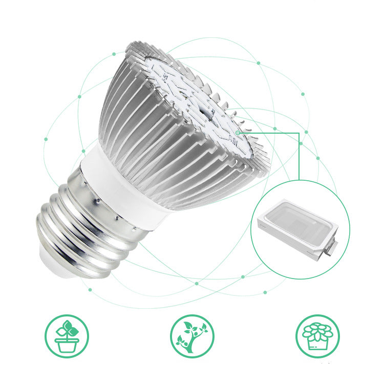 Led Aluminum Plant Grow Light Full Spectrum E27