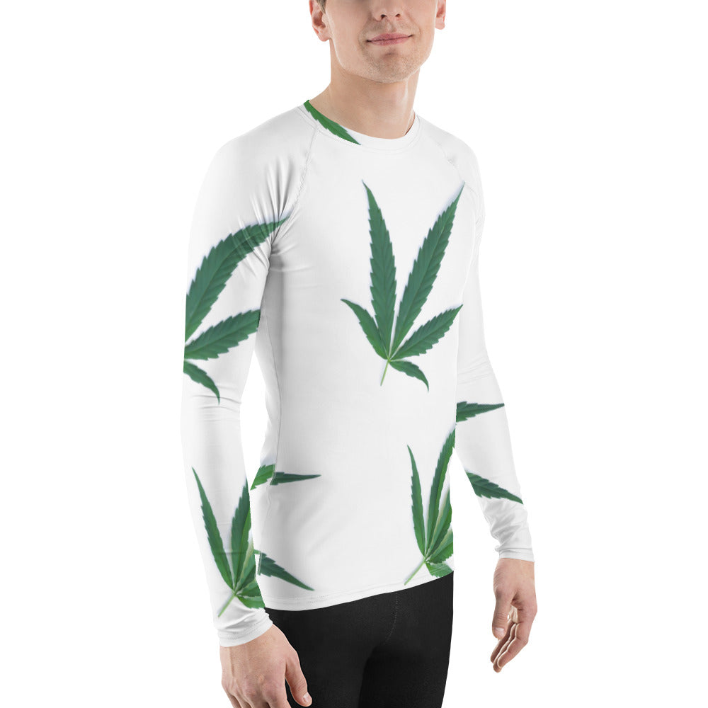 White Indica Collection Men's Rash Guard