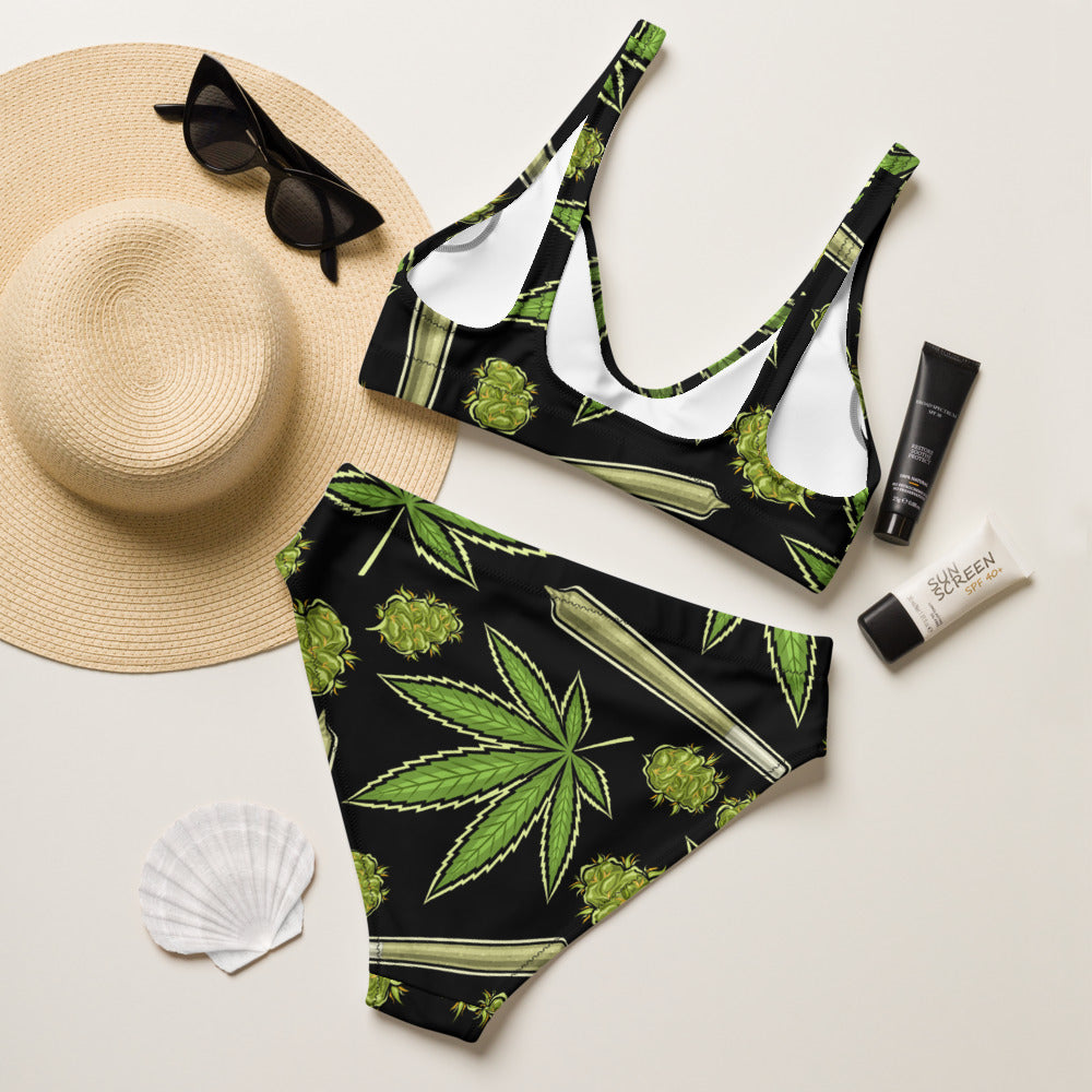 Bud Collection Recycled high-waisted bikini
