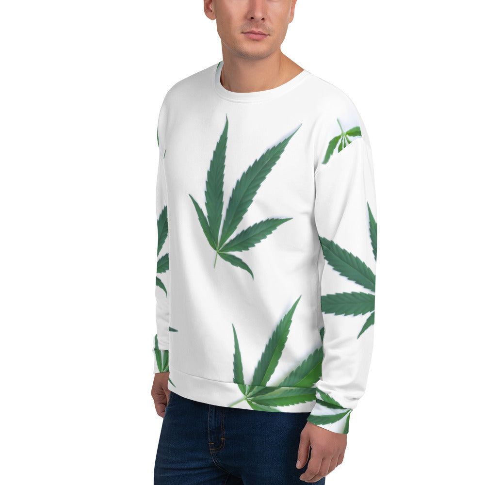 White Indica Collection Unisex Sweatshirt