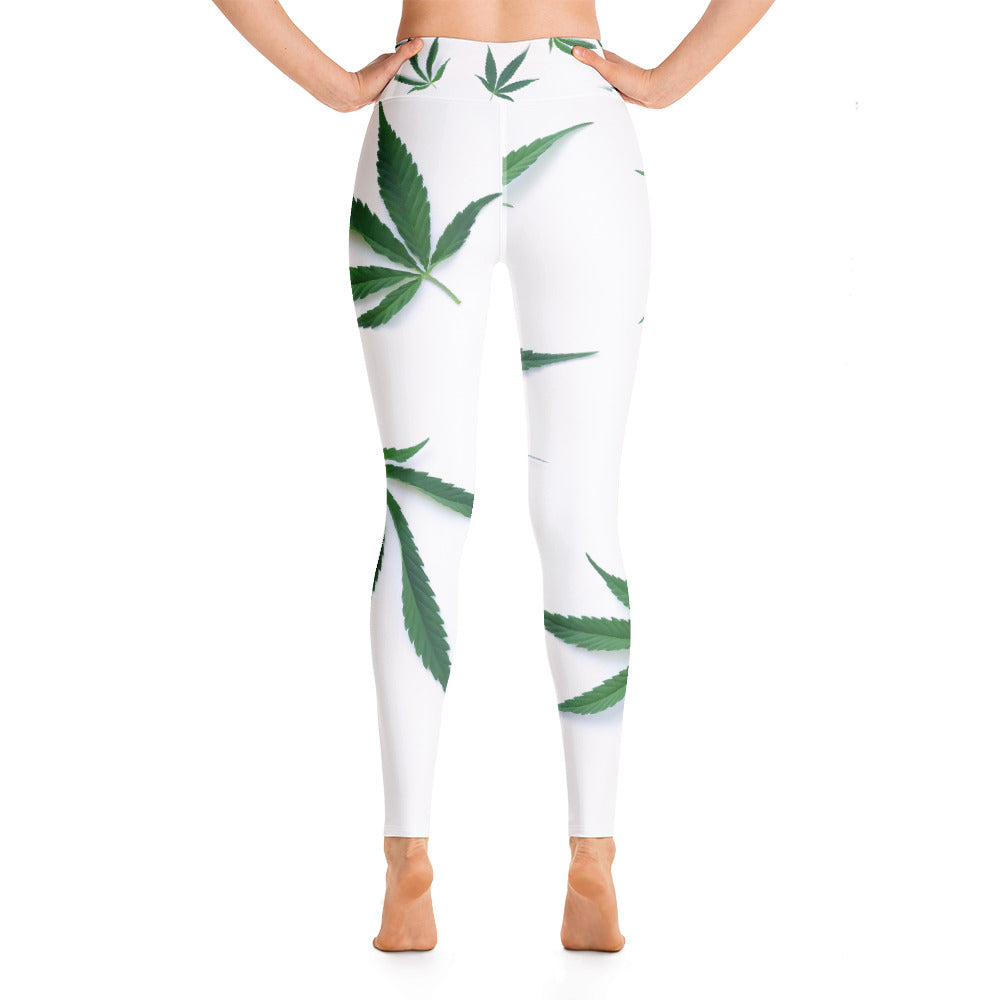 White Indica Collection Yoga Leggings