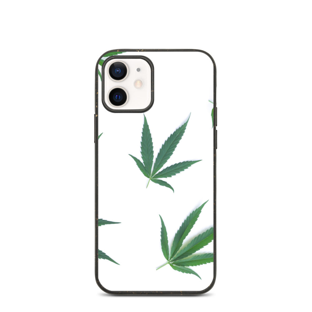White Indica Collection Biodegradable phone case