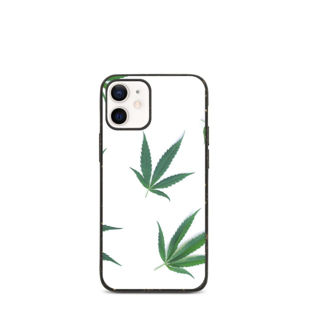 White Indica Collection Biodegradable phone case