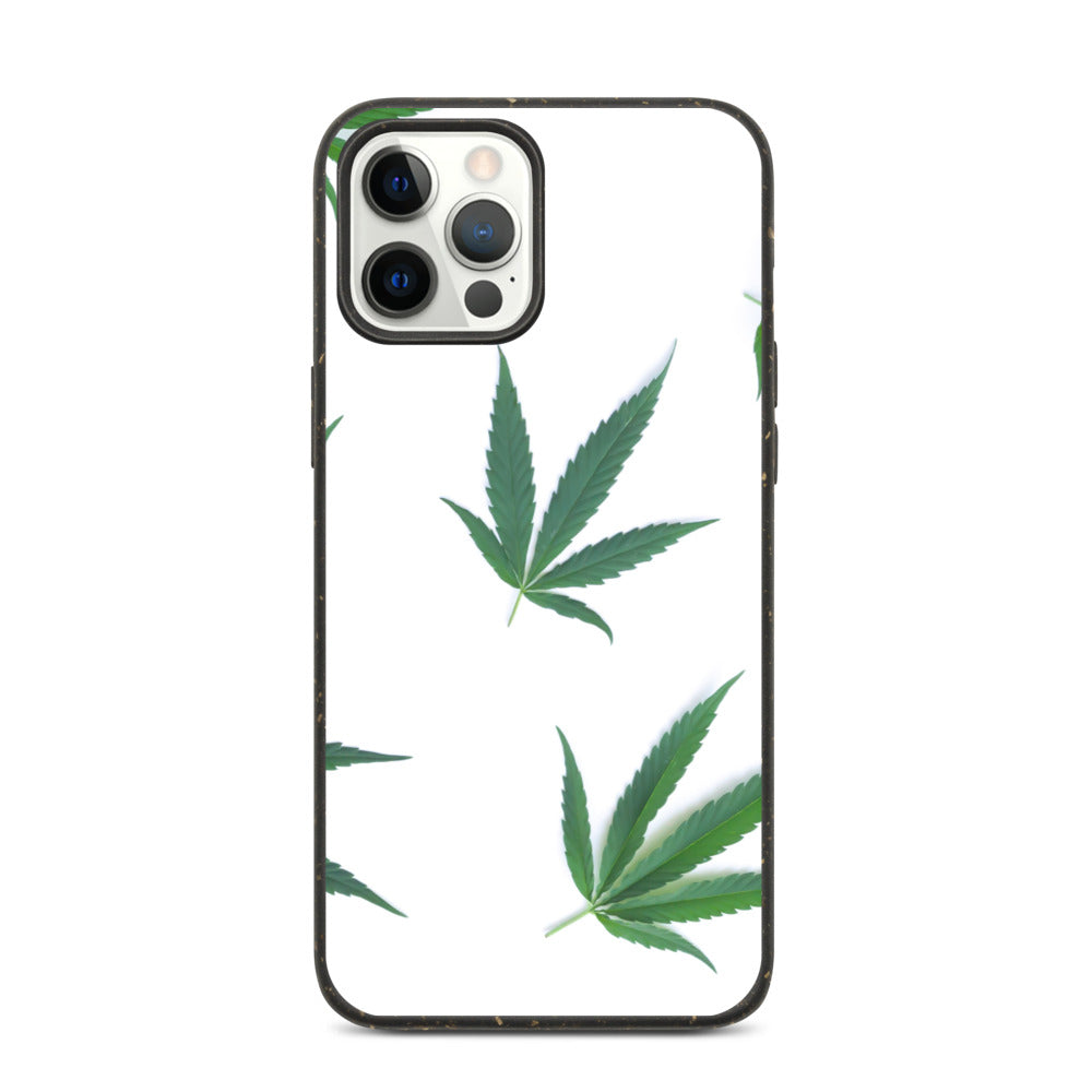 White Indica Collection Biodegradable phone case