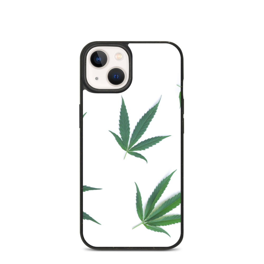 White Indica Collection Biodegradable phone case