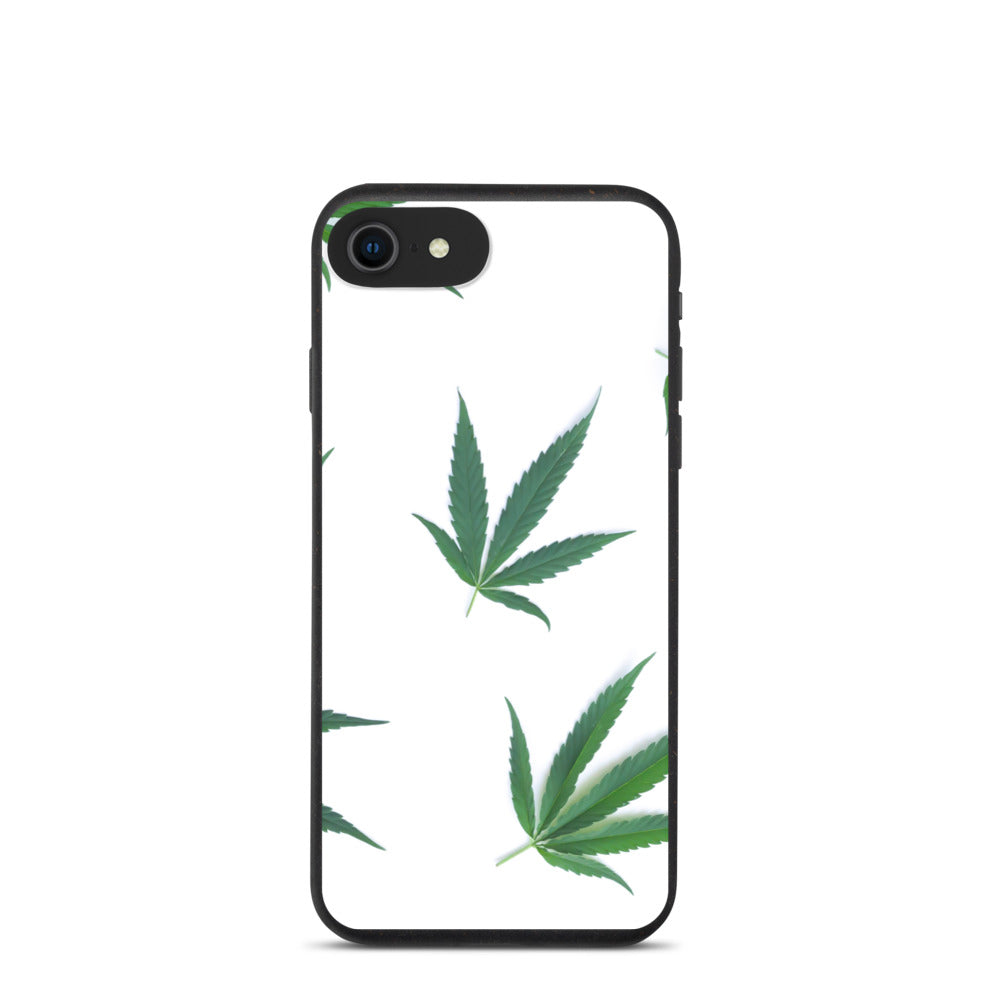 White Indica Collection Biodegradable phone case