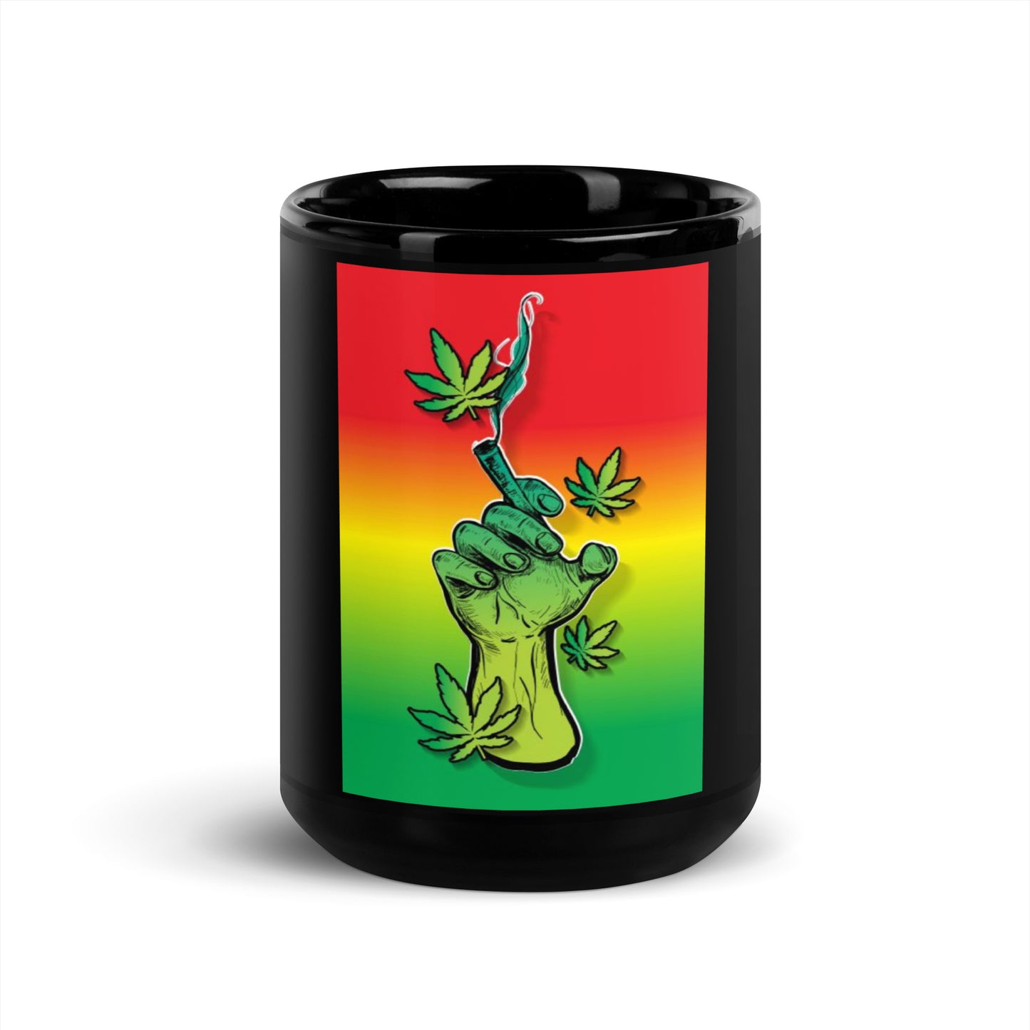 Smoke Collection Black Glossy Mug