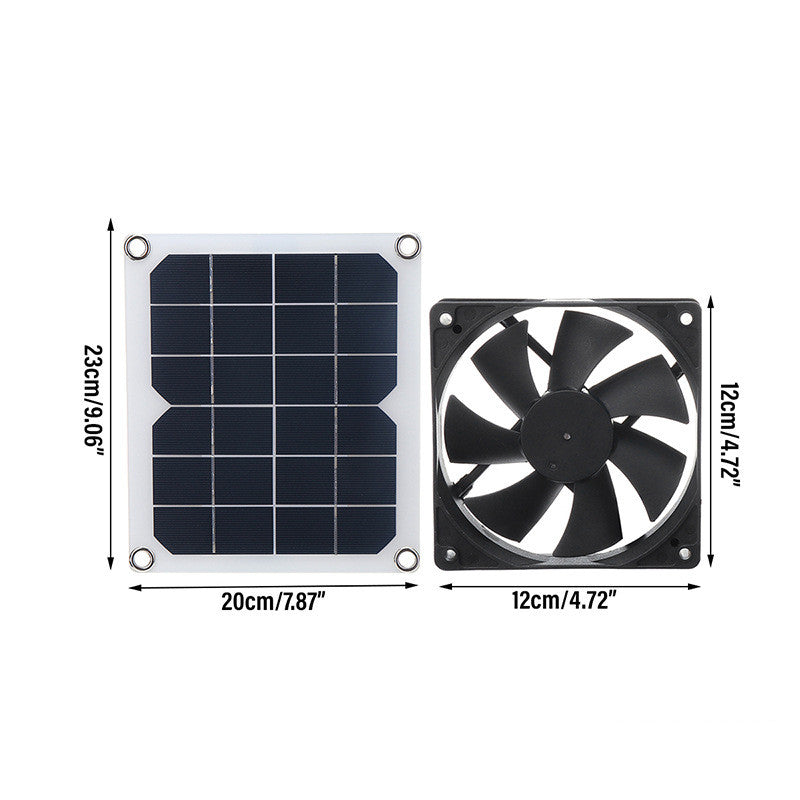 10W Solar Panel Greenhouse Mini Fan