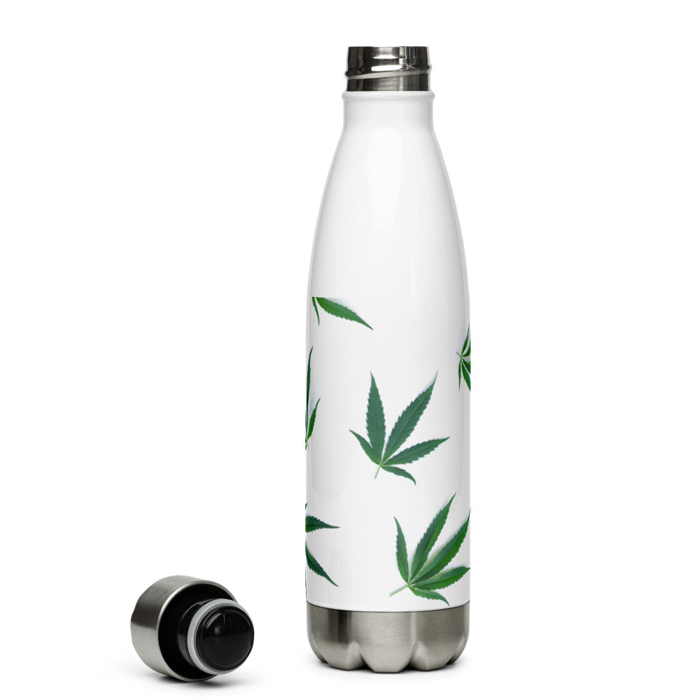 White Indica Collection Stainless Steel Water Bottle