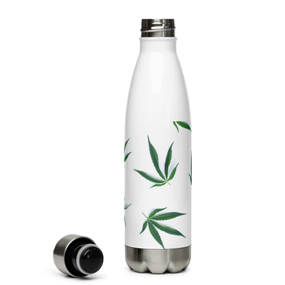 White Indica Collection Stainless Steel Water Bottle