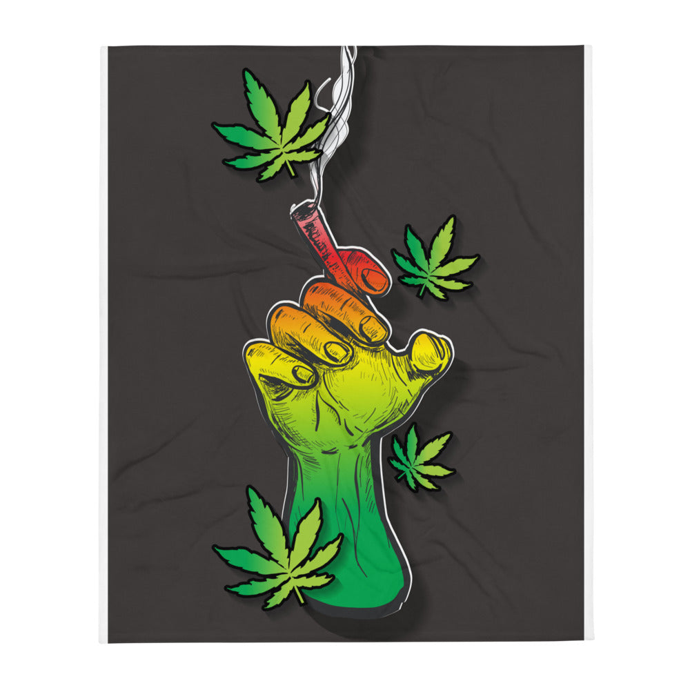 Black Smoke Collection Throw Blanket