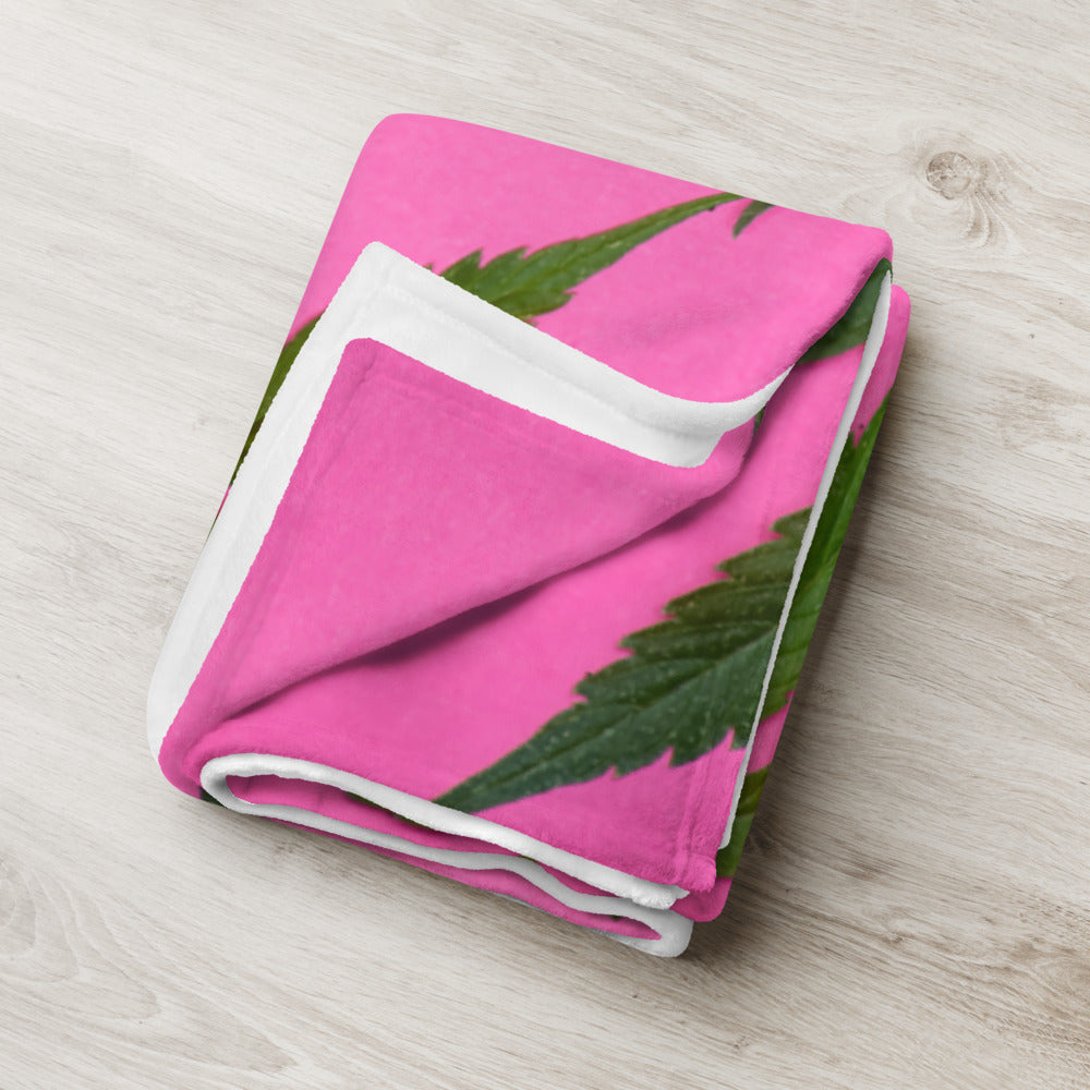 Pink Sativa Collection Throw Blanket