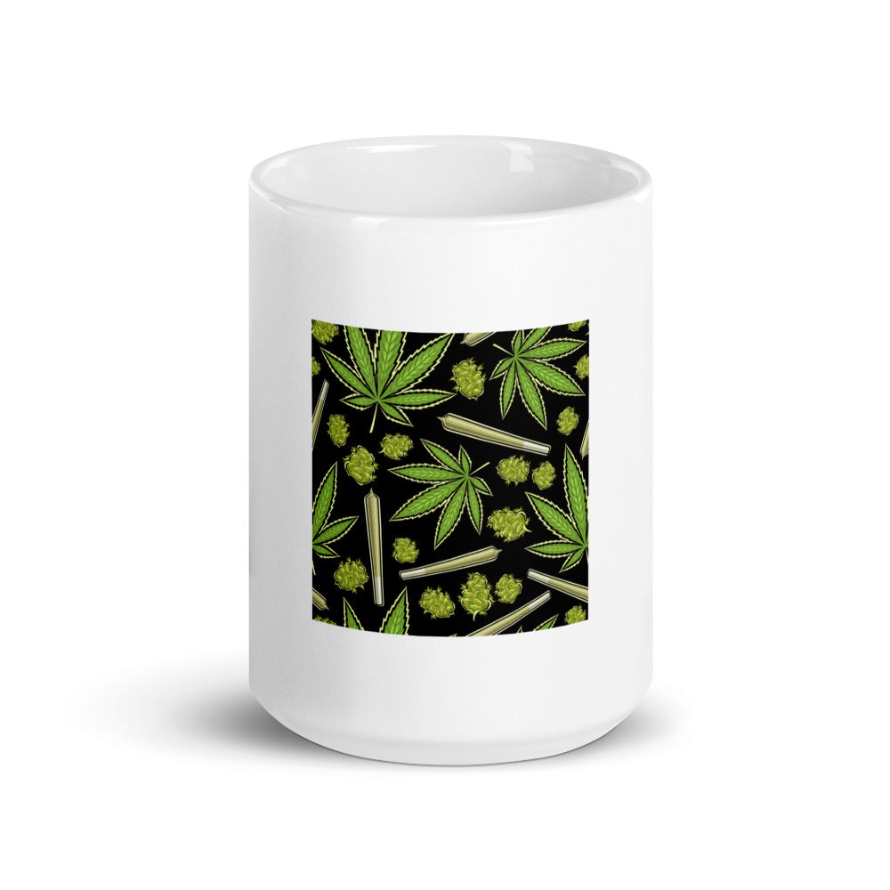 Bud Collection White glossy mug