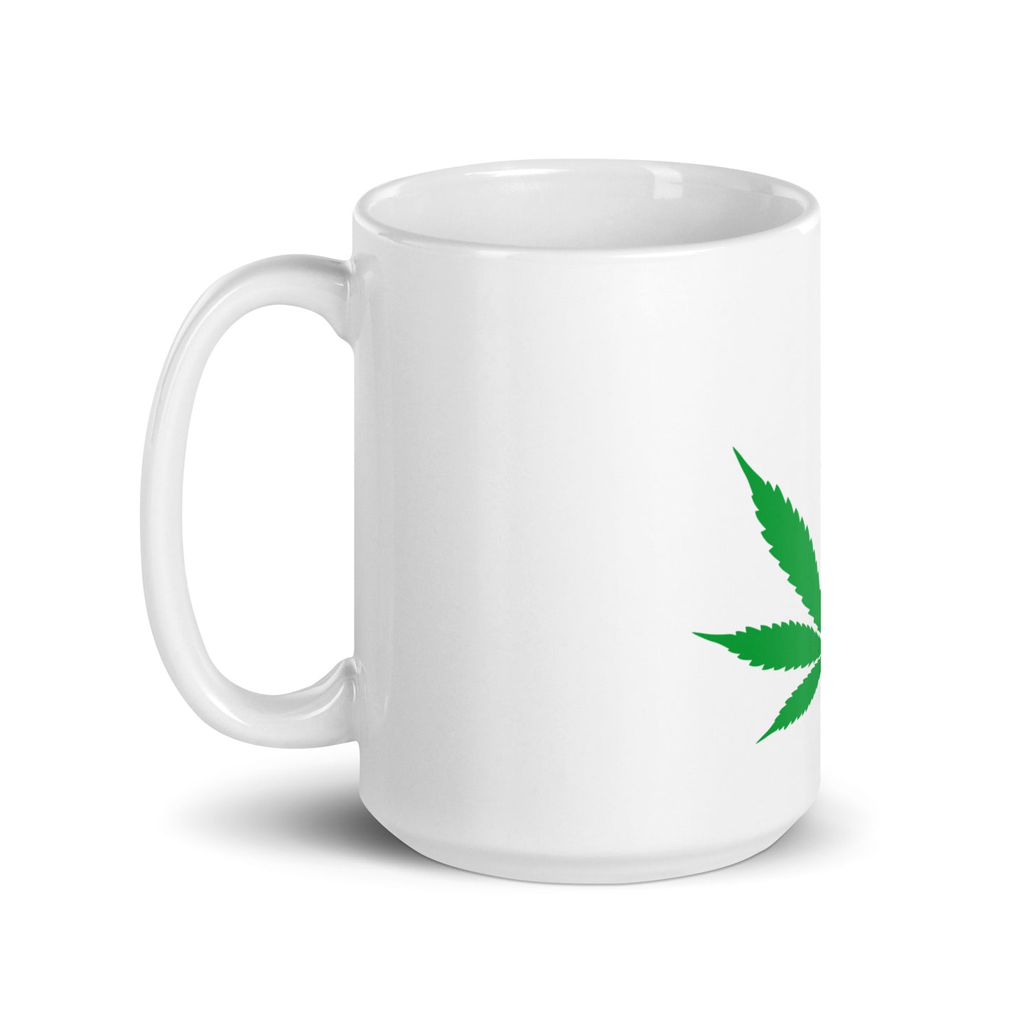 Leaf Collection White glossy mug