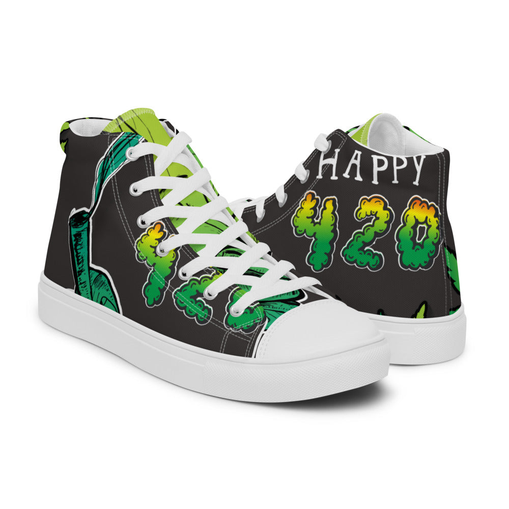 420 Collection Women’s high top canvas sneakers