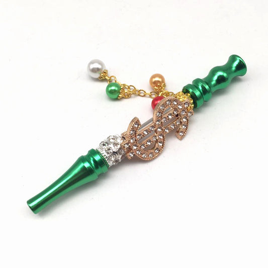 Colorful Diamond-Studded Smoke Pipes