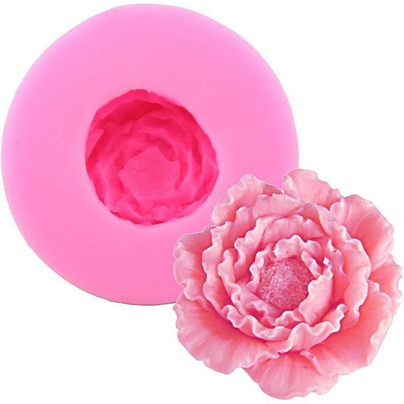 3D Fondant Molds Flowers Handmade Soap Candle Clay Mold Cake
