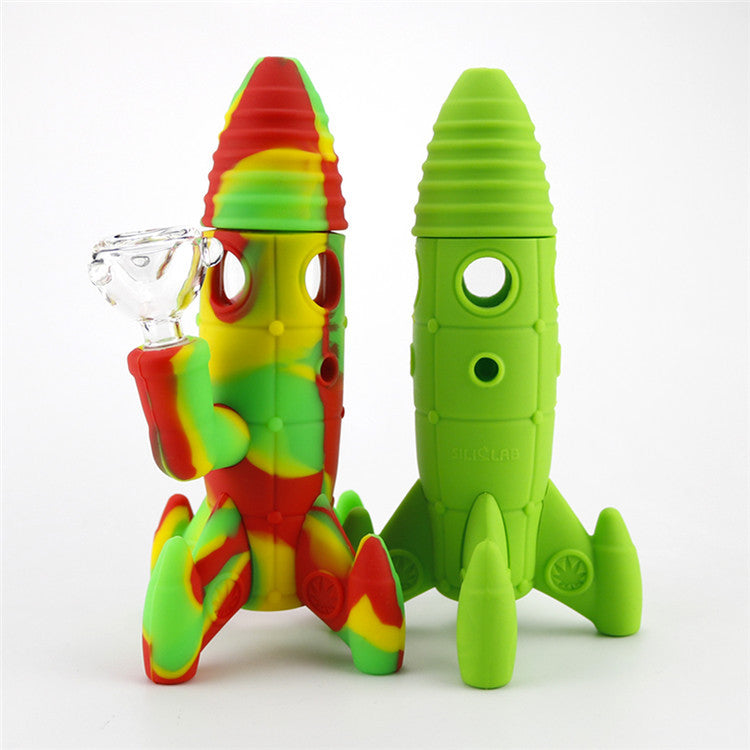 Silicone Rocket Glass Pipe