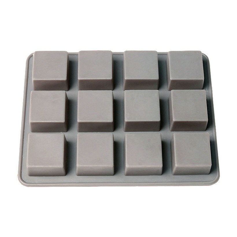 12 Square Silicone Chocolate/Cake Mold
