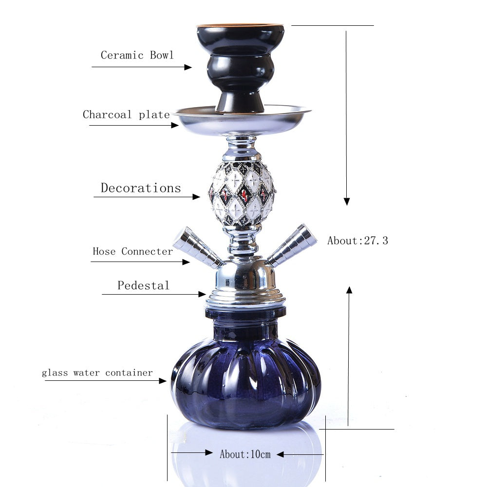 Colorful Classic Double Pipe Hookah Sets