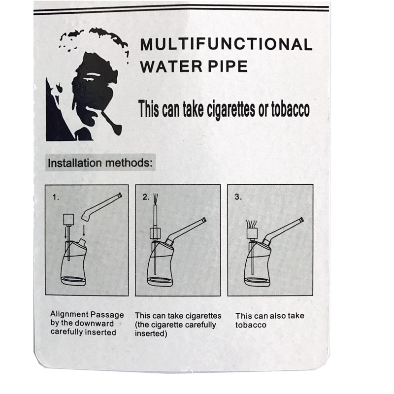 Portable Water Pipe With Metal Tube Filter