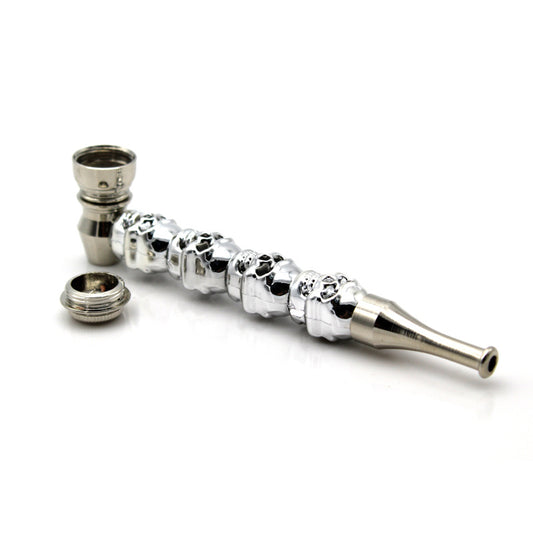 Weed Crusher Skull Smoking Pipe