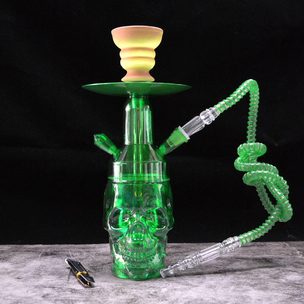 Colorful Acrylic Illuminated Skull Hookahs