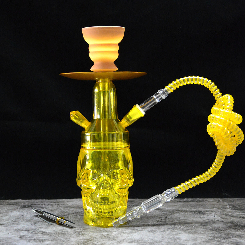 Colorful Acrylic Illuminated Skull Hookahs