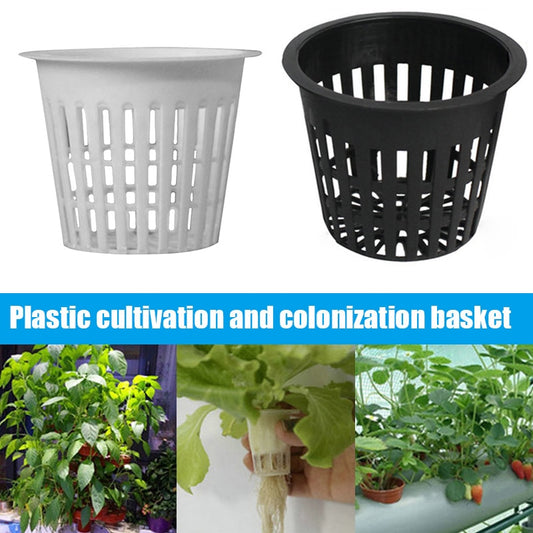 Plastic Clone Planting Garden Mesh Net Pot
