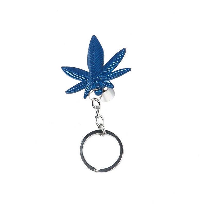Cannabis / Marijuana Leaf Metal Smoking Pipes with Key Ring