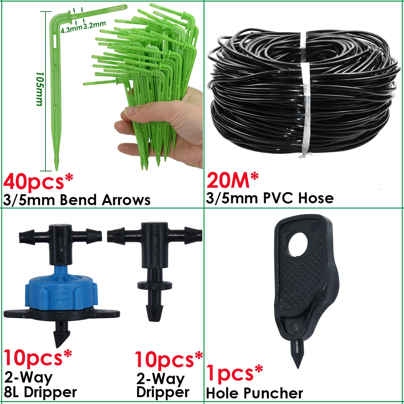 Greenhouse Drip Irrigation Watering System