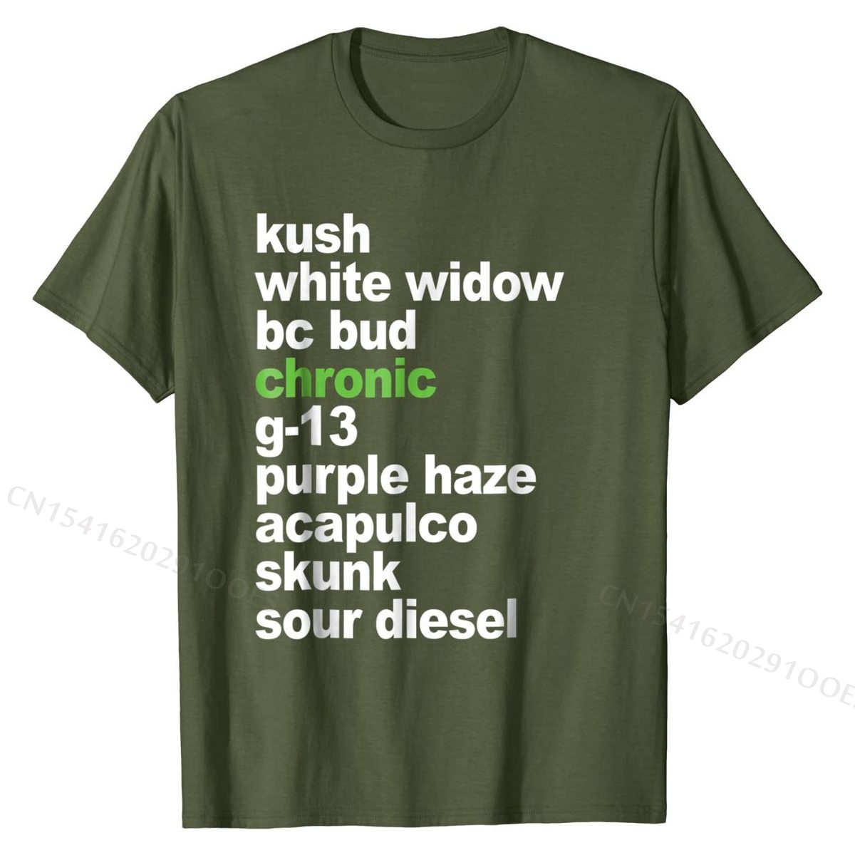 Weed Strain List T-Shirt