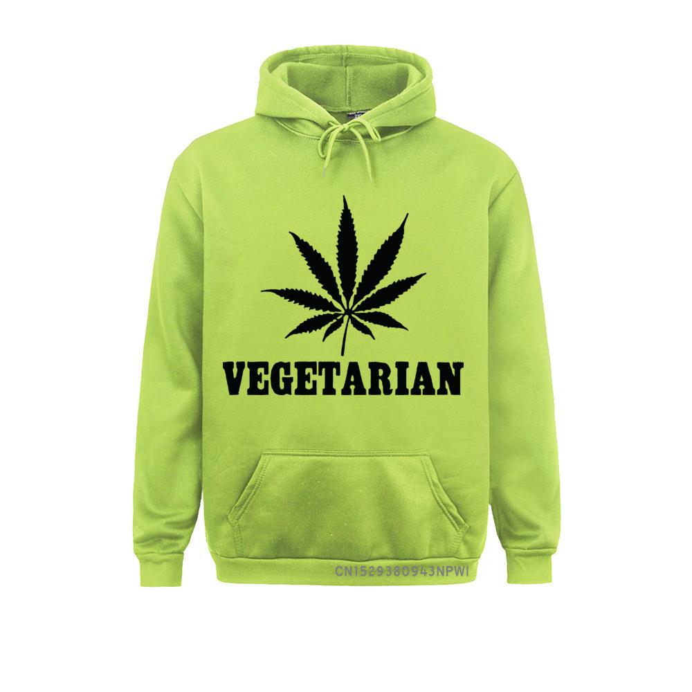 Vegetarian Weed Leaf Hoodie