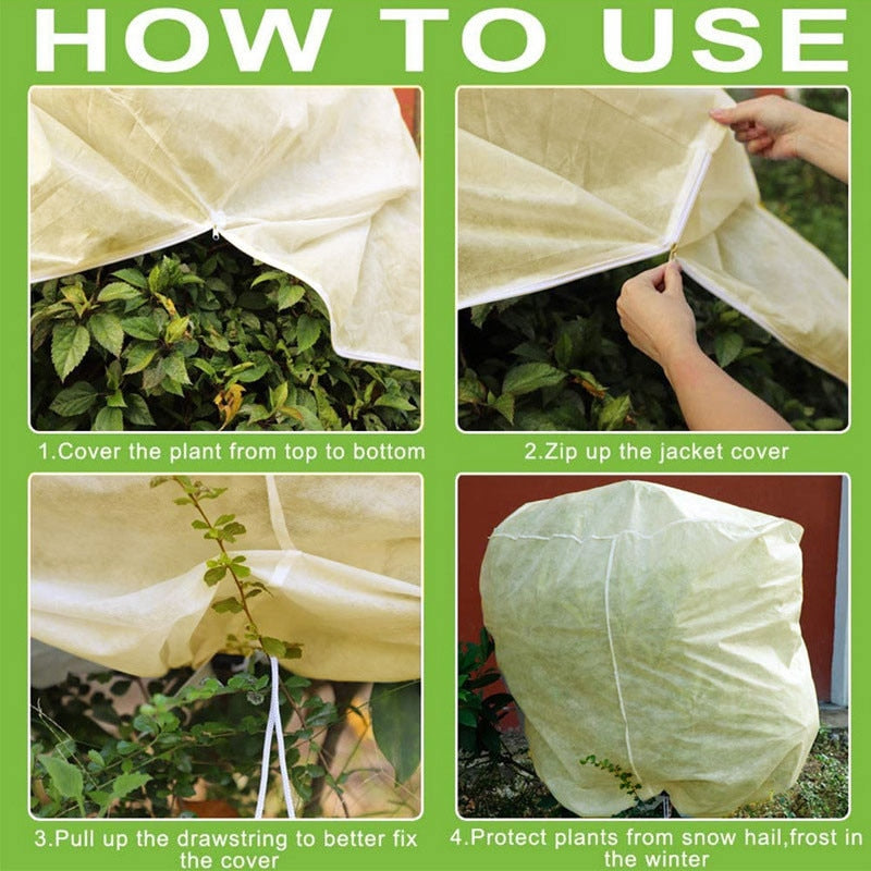 Plant antifreeze protection bag