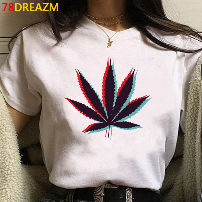 Assorted Women's Cannabis-Themed T-Shirts